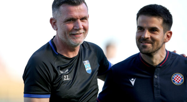 14.04.2024., stadion Poljud, Split - SuperSport HNL, 30. kolo, HNK Hajduk - NK Osijek. trener Osijeka Zoran Zekic, trener Hajduka Jure Ivankovic Photo: Sime Zelic/PIXSELL