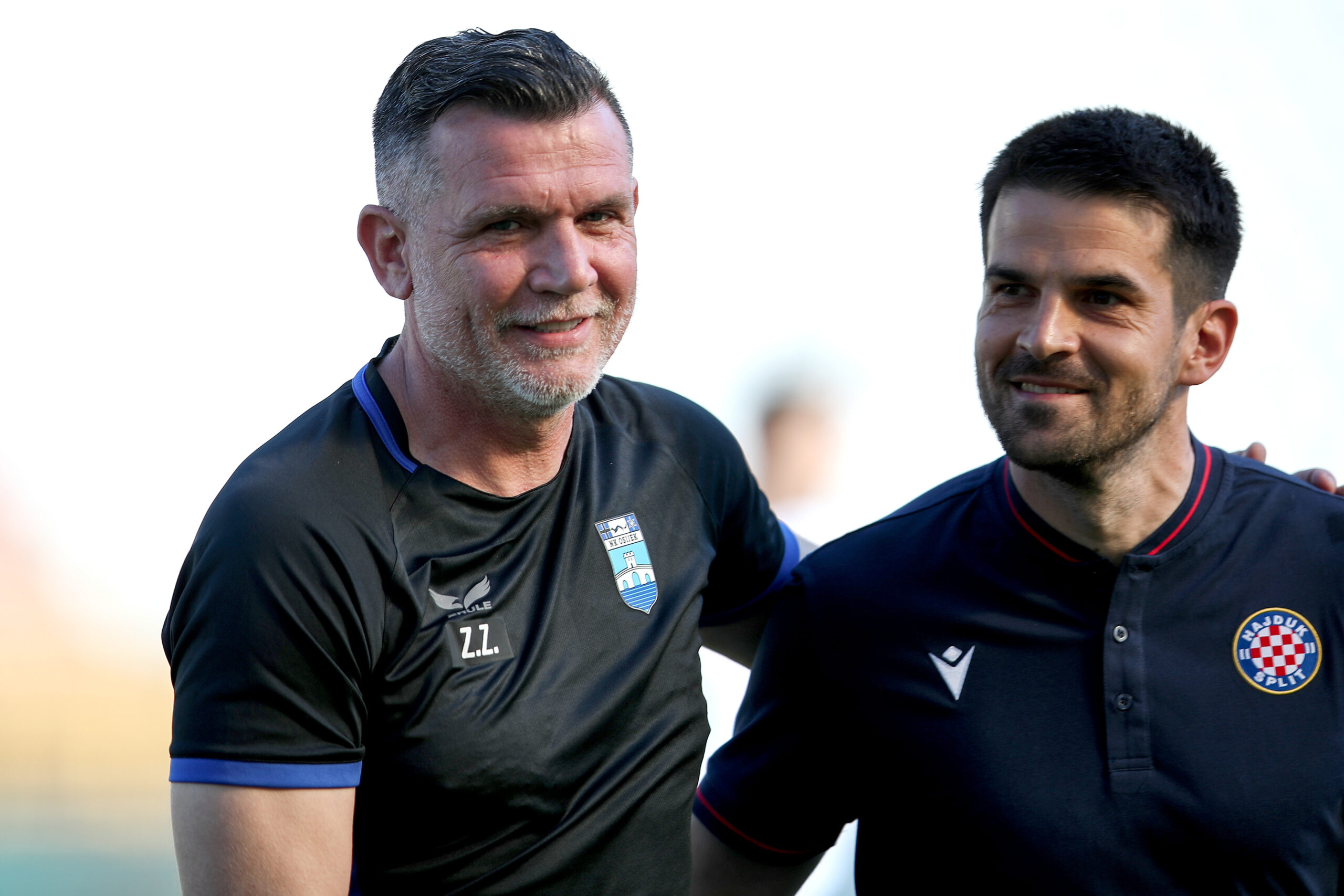 14.04.2024., stadion Poljud, Split - SuperSport HNL, 30. kolo, HNK Hajduk - NK Osijek. trener Osijeka Zoran Zekic, trener Hajduka Jure Ivankovic Photo: Sime Zelic/PIXSELL