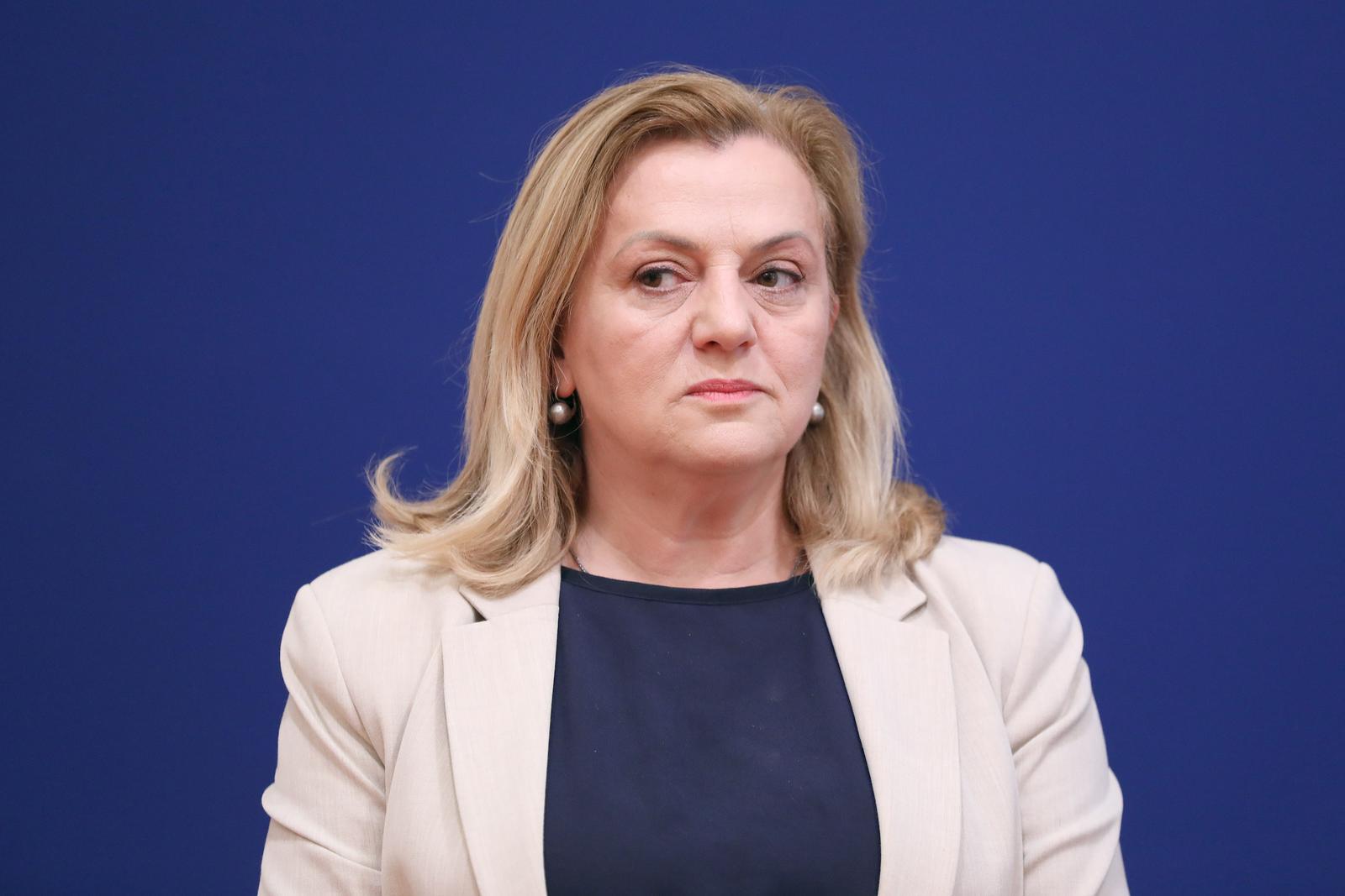 14.07.2023., Zagreb - Na konferenciji za medije Kluba zastupnika HNS-a i nezavisnih zastupnika odrzanoj u Saboru o temi „Prijedlog zakona o subvencioniranju ugradnje dizala u visekatne stambene zgrade“ govorili su Ermina Lekaj Prljaskaj, Silvano Hrelja i Predrag Stromar. Photo: Patrik Macek/PIXSELL