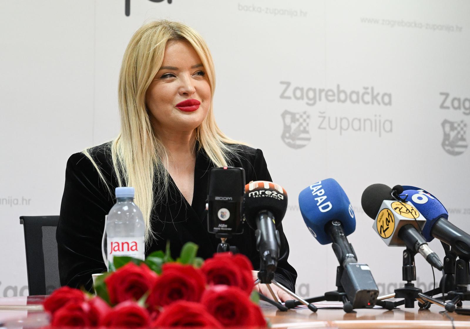 21.2.2024., Zagreb - U Zagrebackoj zupaniji najavljen je drugi javni poziv za sudjelovanje na natjecaju za dodjelu nagrade "Ruza Zagrebacke zupanije". direktorica Turisticke zajednice Zagrebacke zupanije Ivana Alilovic Photo: Davorin Visnjic/PIXSELL
