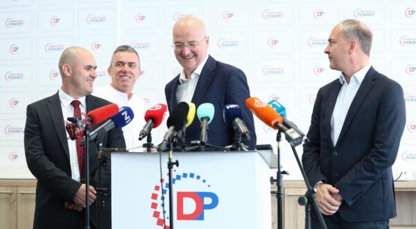 22.04.2024., Zagreb - Zamjenik predsjednika Domovinkog pokreta Mario Radic dao je izjavu medijima. Photo: Matija Habljak/PIXSELL