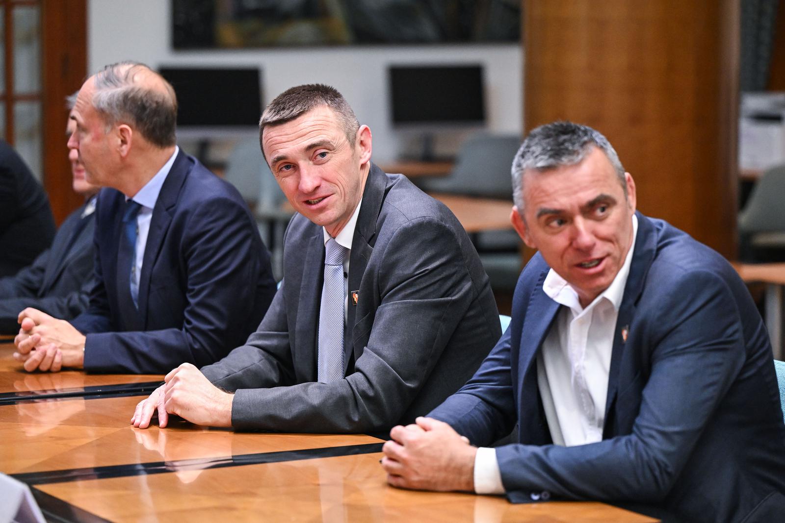 23.4.2024., Zagreb - Domovinski pokret predao je kandidacijske liste za Europski parlament. Photo: Neva Zganec/PIXSELL