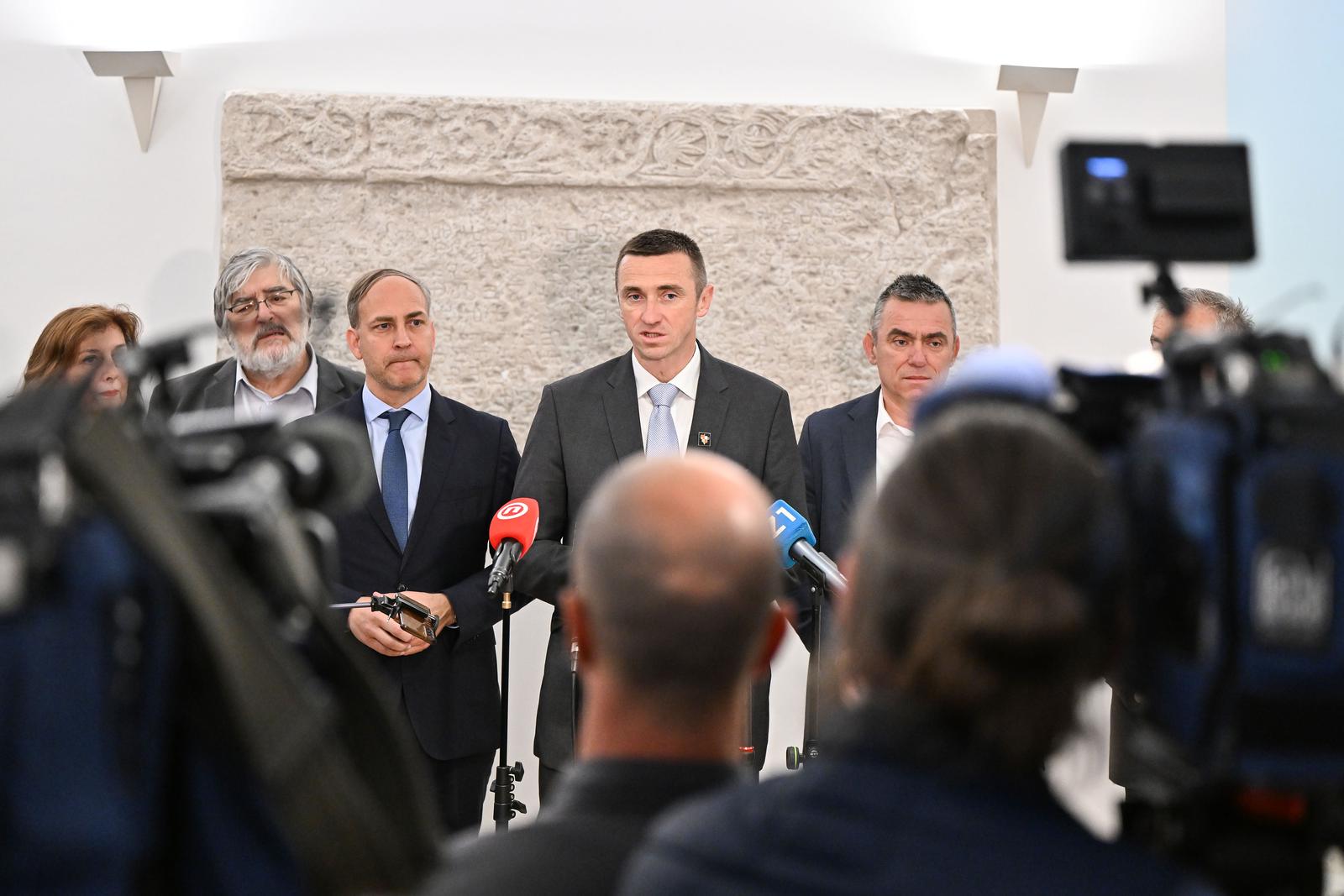 23.4.2024., Zagreb - Domovinski pokret predao je kandidacijske liste za Europski parlament. Photo: Neva Zganec/PIXSELL
