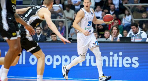 24.12.2023., Zadar - Utakmica 13. kola AdmiralBet ABA lige izmedju Zadra i Partizana. Luka Bozic Photo: Sime Zelic/PIXSELL