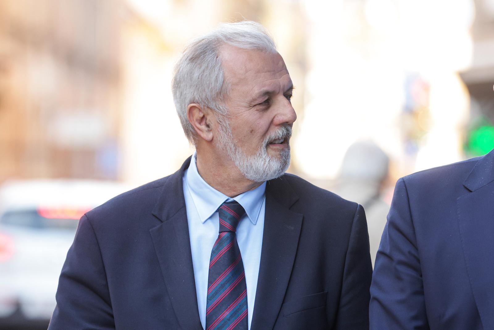25.03.2024., Zagreb - Ante Sanader dolazi na sastanak sireg Predsjednistva HDZ-a u srediste Gradskog odbora HDZ-a Grada Zagreba u Gundulicevoj ulici. Photo: Luka Stanzl/PIXSELL