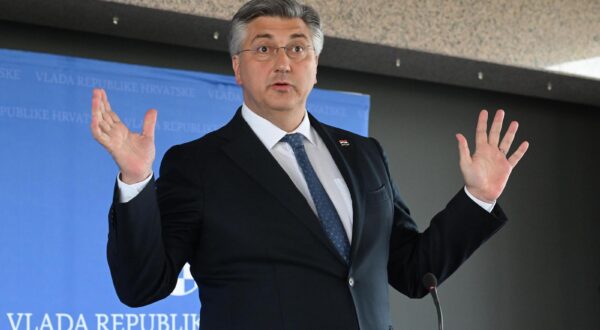 26.4.2024., Zagreb - 302. sjednica Vlade u NSK. Nakon sjednice predsjednik Vlade Andrej Plenkovic dao je izjave za medije. Photo: Davorin Visnjic/PIXSELL
