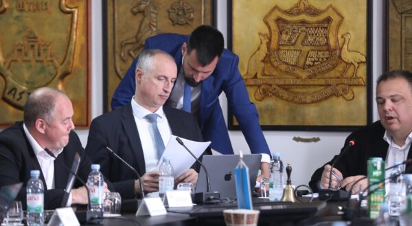 27.03.2024., Split - Sjednica Gradskog vijeca na kojoj su na pitanja vijecnika odgovarali gradski celnici s procelnicima. Ivica Puljak, Bojan Ivosevic Photo: Ivo Cagalj/PIXSELL