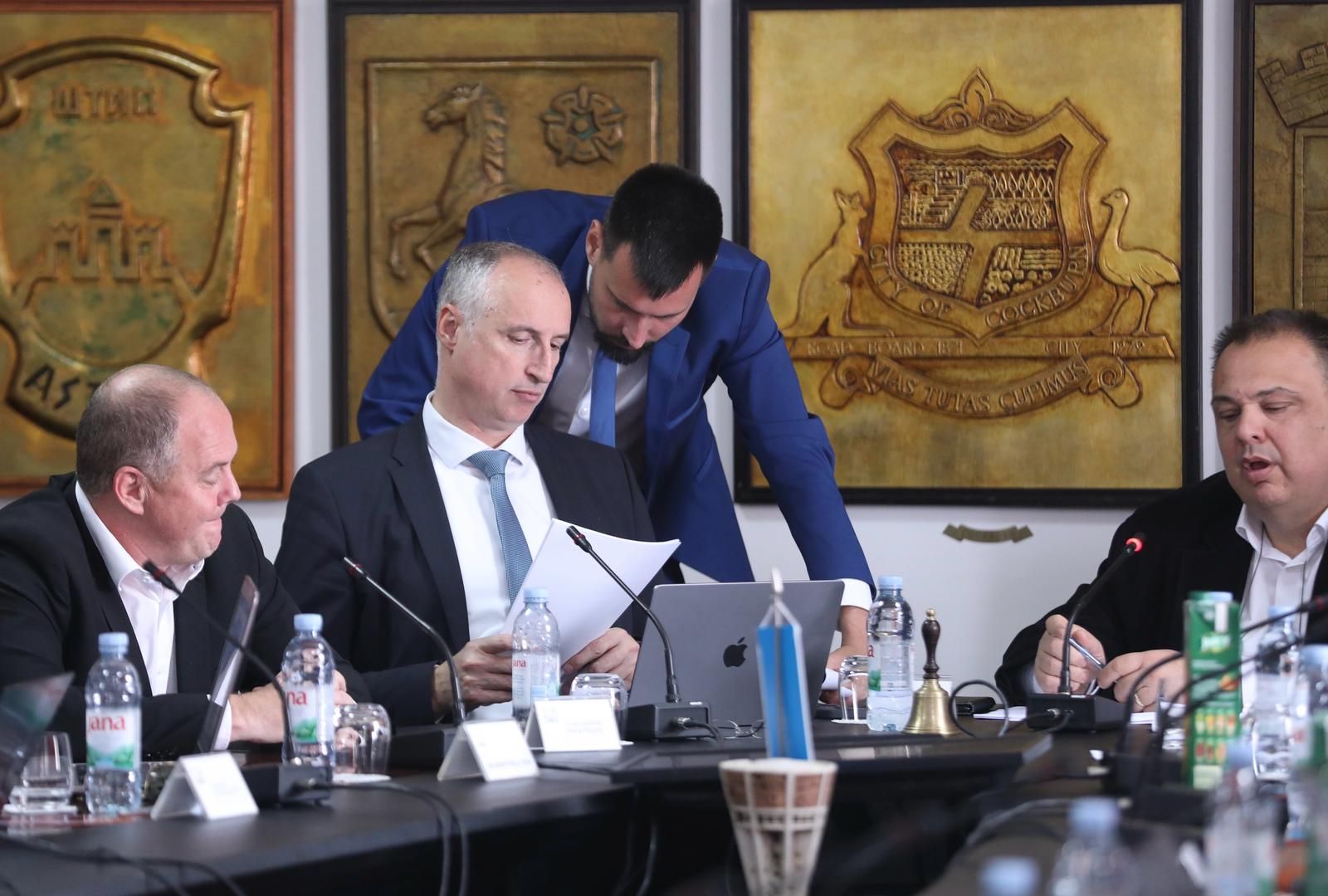 27.03.2024., Split - Sjednica Gradskog vijeca na kojoj su na pitanja vijecnika odgovarali gradski celnici s procelnicima. Ivica Puljak, Bojan Ivosevic Photo: Ivo Cagalj/PIXSELL