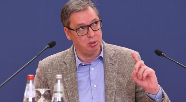 29, March, 2024, Belgrade - The President of the Republic of Serbia, Aleksandar Vucic, addressed the citizens of Serbia. Aleksandar Vucic. Photo: R. Z./ATAImages.

29, mart, 2024, Beograd - Predsednik Republike Srbije Aleksandar Vucic obratio se gradjanima Srbije. . Photo: R. Z./ATAImages. Photo: R. Z./ATAImages/PIXSELL