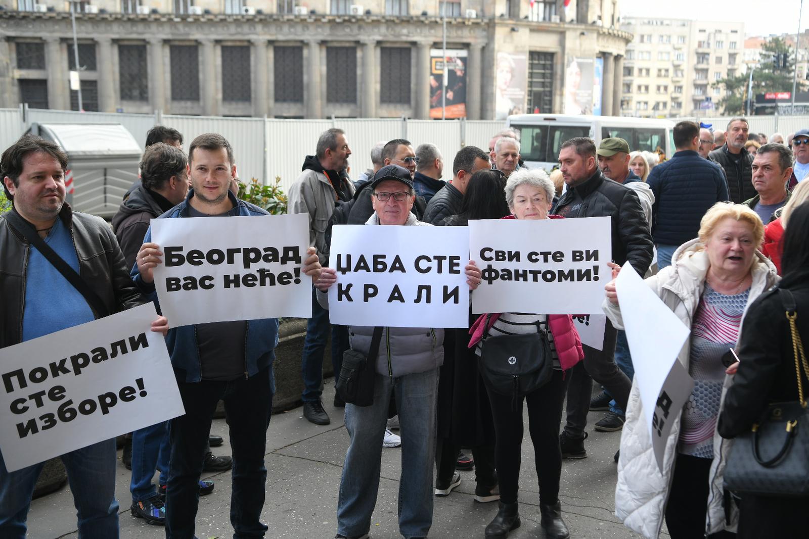 03, March, 2024, Belgrade - The assembly of the city of Belgrade was not constituted today, as the chairman Toma Fil stated that there is no quorum again and that the deadline for the formation of the government in the capital city has expired. Photo: R.Z./ATAImages


03, mart, 2024, Beograd - Skupstina grada Beograda nije danas konstituisana, posto je predsedavajuci Toma Fila konstatovao da ponovo nema kvoruma i da je istekao rok za formiranje vlasti u glavnom gradu. Photo: R.Z./ATAImages Photo: R.Z./ATAImages/PIXSELL