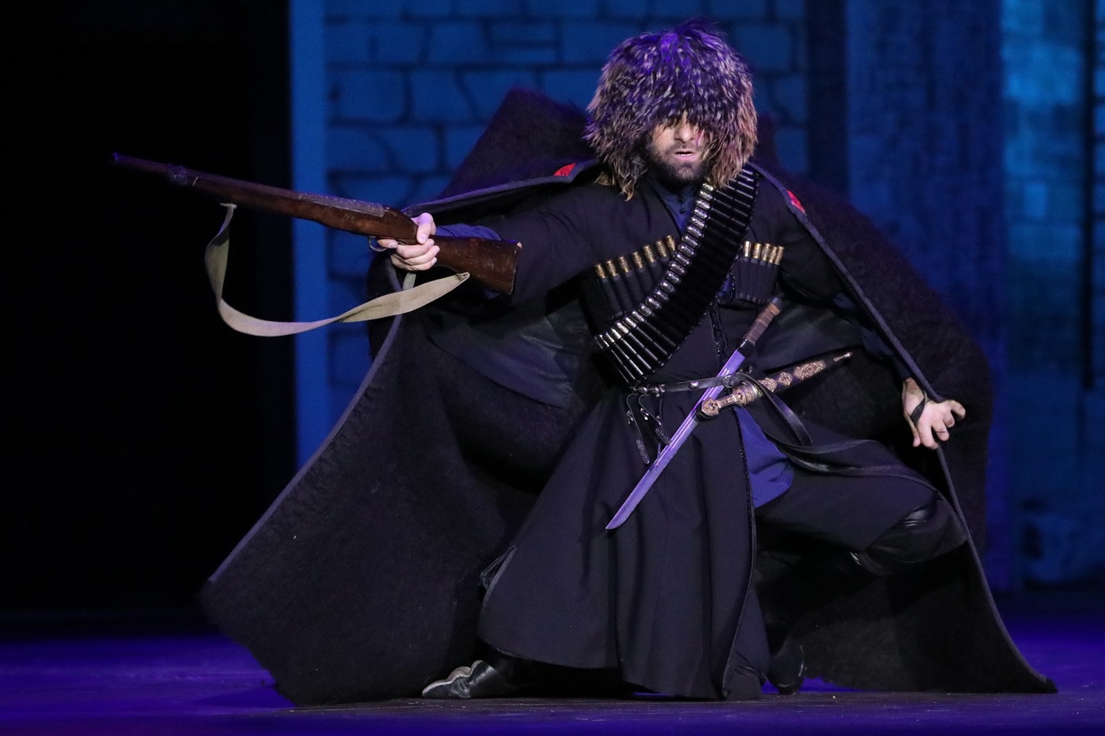 GROZNY, RUSSIA - NOVEMBER 10, 2019: The Chechen state dance ensemble Vainakh performs at Uvais Akhtayev Volleyball Arena in Grozny, Chechen Republic, Russia; the event marks the 80th anniversary of the establishment of the dance collective. Yelena Afonina/TASS,Image: 482177525, License: Rights-managed, Restrictions: , Model Release: no, Credit line: Yelena Afonina / TASS / Profimedia