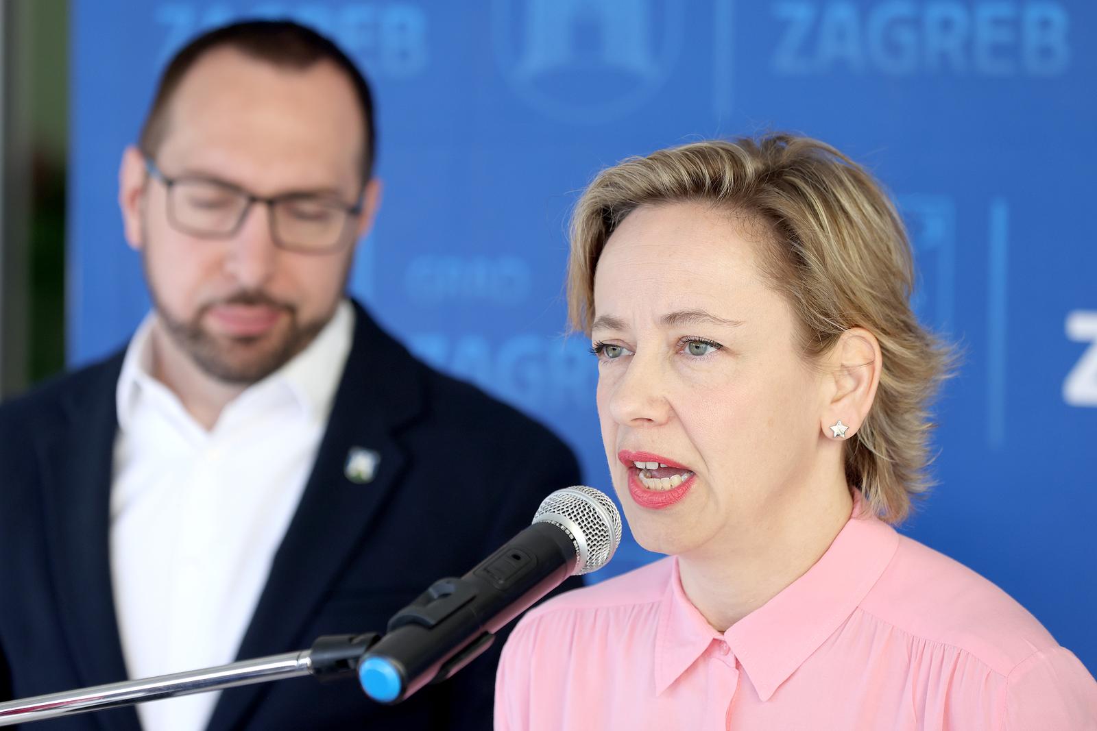09.04.2024., Zagreb - Nakon obilaska OS Retkovec gradonacelnik Tomasevic sa zamjenicima je odrzao konferenciju za medije. Photo: Patrik Macek/PIXSELL