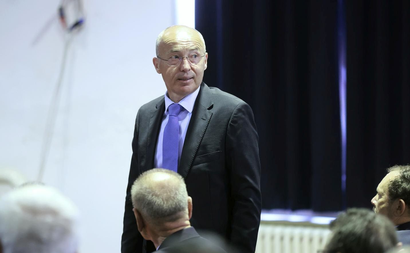 25.05.2023., Zagreb - Hrvatsko vojno uciliste Dr. Franjo Tudjman. Predstavljanje zbornika radova Miroslav Tudjman i paradigma znanja u organizaciji Sveucilista obrane i sigurnosti Dr. Franjo Tudjman, Instituta drustvenih znanosti Ivo Pilar, Filozofskog fakulteta sveucilista u Zagrebu i Udruge sv. Juraj. O knjizi su govorili urednici i profesori: Zeljko Holjevac, Nives Mikelic Preradovic, Gordan Akrap i Ivica Lucic. Photo: Sanjin Strukic/PIXSELL