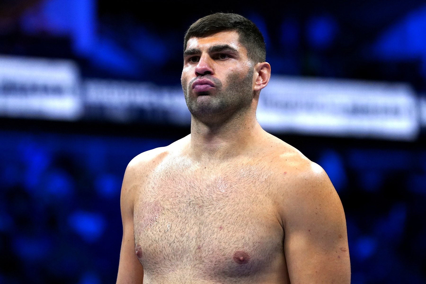 Filip Hrgovic before the International Heavyweight contest against Demsey McKean at the O2 Arena, London. Picture date: Saturday August 12, 2023.,Image: 796547351, License: Rights-managed, Restrictions: Use subject to restrictions. Editorial use only, no commercial use without prior consent from rights holder., Model Release: no, Credit line: Nick Potts / PA Images / Profimedia