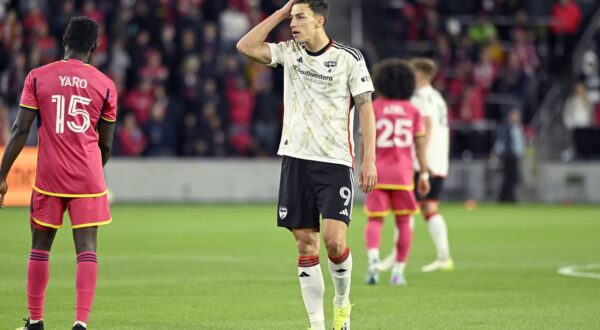 Apr 6, 2024; St. Louis, Missouri, USA; FC Dallas forward Petar Musa (9) reacts during the second half of their game against St. Louis City SC at CITYPARK.,Image: 863027292, License: Rights-managed, Restrictions: *** World Rights ***, Model Release: no, Credit line: USA TODAY Network / ddp USA / Profimedia