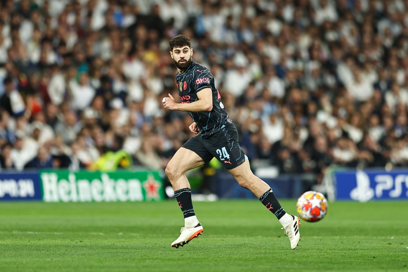Josko Gvardiol (ManC), APRIL 9, 2024 - Football / Soccer : UEFA Champions League Quarter-finals 1st leg match between Real Madrid CF 3-3 Manchester City FC at the Estadio Santiago Bernabeu in Madrid, Spain. (Photo by Mutsu Kawamori/AFLO),Image: 863714384, License: Rights-managed, Restrictions: No third party sales, Model Release: no, Credit line: Mutsu Kawamori / AFLO / Profimedia