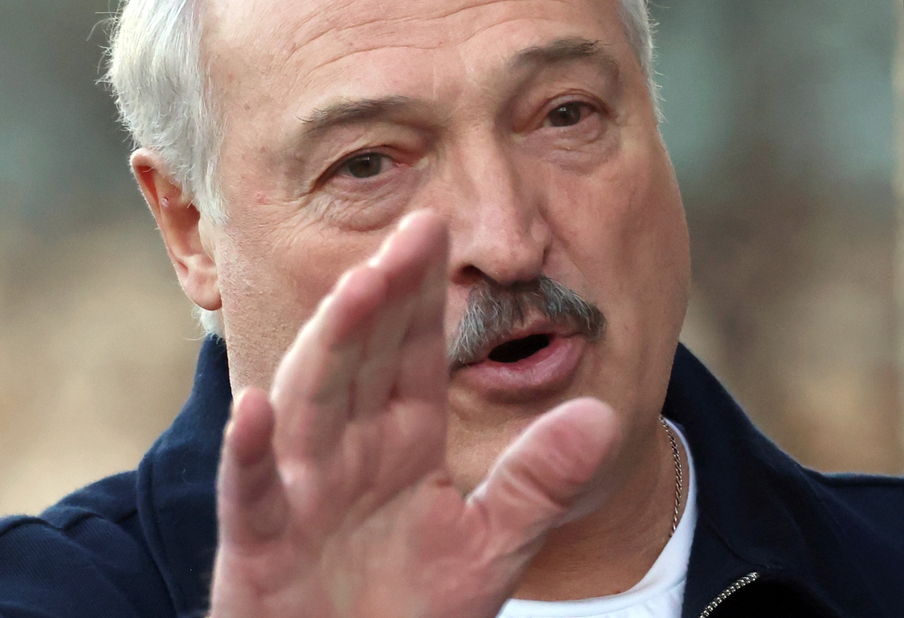 8659989 11.04.2024 Belarusian President Alexander Lukashenko gestures as he arrives for a meeting with Russian President Vladimir Putin at the Kremlin in Moscow, Russia.  / POOL,Image: 864116158, License: Rights-managed, Restrictions: Editors' note: THIS IMAGE IS PROVIDED BY RUSSIAN STATE-OWNED AGENCY SPUTNIK., Model Release: no, Credit line: Vladimir Gerdo / Sputnik / Profimedia