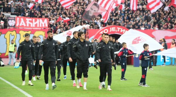 20, April, 2024, Belgrade - The match of the 31st round of the Mozzart Bet Super League of Serbia, the 173rd biggest derby between FK Crvena Zvezda and FK Partizan was played at the Rajko Mitic Stadium.Photo: Dusan Milenkovic/ATAImages

20, april, 2024, Beograd - Utakmica 31. kola Mozzart Bet Super liga Srbije, 173. veciti derbi izmedju FK Crvena zvezda i FK Partizan odigrana je na stadionu Rajko Mitic. Photo: Dusan Milenkovic/ATAImages,Image: 866548888, License: Rights-managed, Restrictions: , Model Release: no, Credit line: Dusan Milenkovic / ATA Images / Profimedia