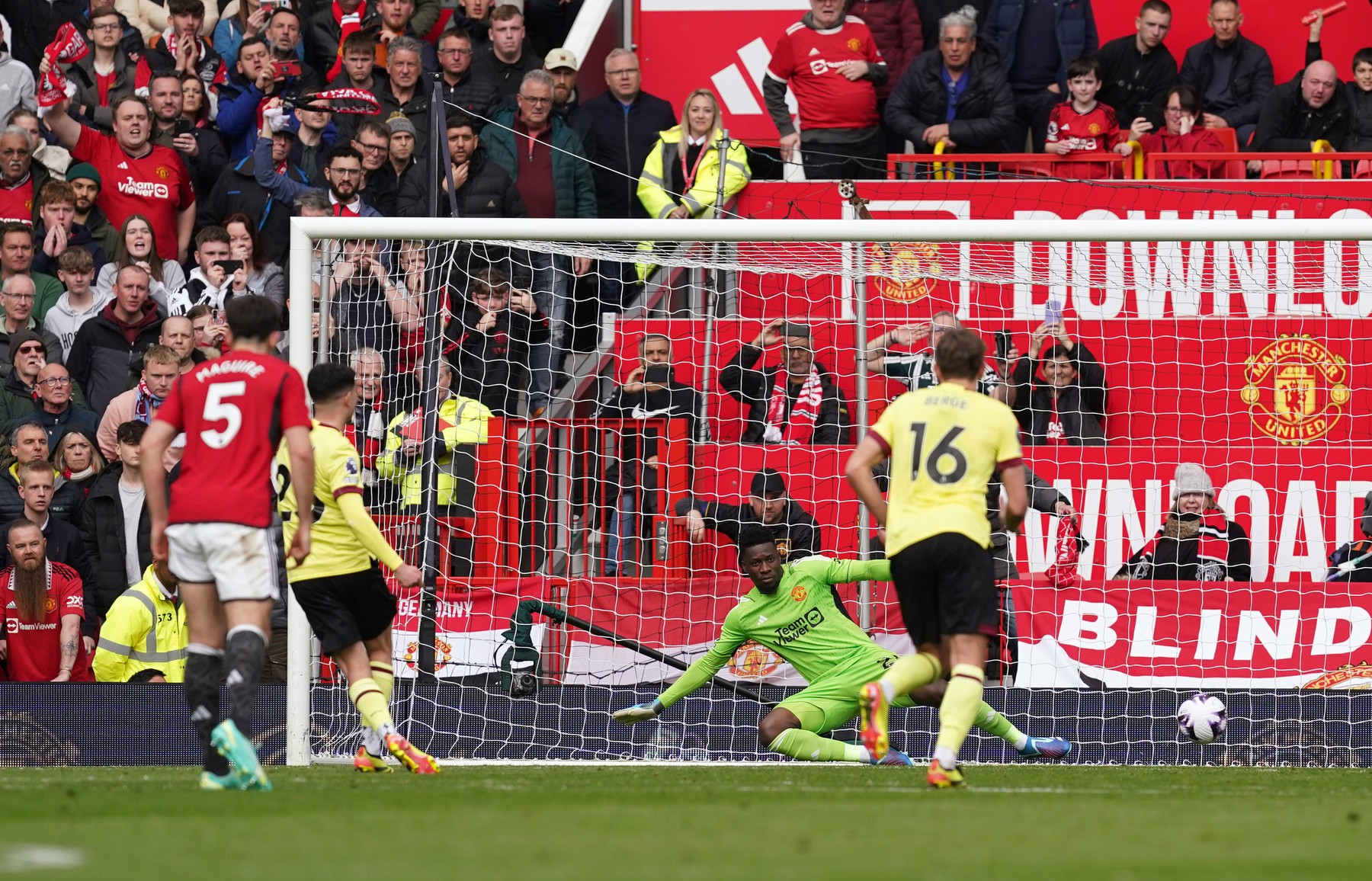 Burnley's Zeki Amdouni scores their side's first goal of the game from a penalty during the Premier League match at Old Trafford, Manchester. Picture date: Saturday April 27, 2024.,Image: 868401092, License: Rights-managed, Restrictions: EDITORIAL USE ONLY No use with unauthorised audio, video, data, fixture lists, club/league logos or "live" services. Online in-match use limited to 120 images, no video emulation. No use in betting, games or single club/league/player publications., Model Release: no, Credit line: Martin Rickett / PA Images / Profimedia