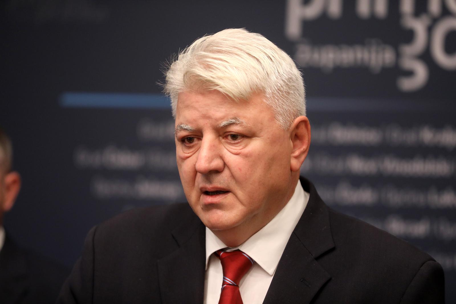 18.12.2023., Rijeka - Zupan Primorsko goranske zupanije Zlatko Komadina i zamjenici Vojko Braut, Petar Mamula i Goran Petrc odrzali konferenciju za medije uoci Bozica i Nove godine. Photo: Goran Kovacic/PIXSELL