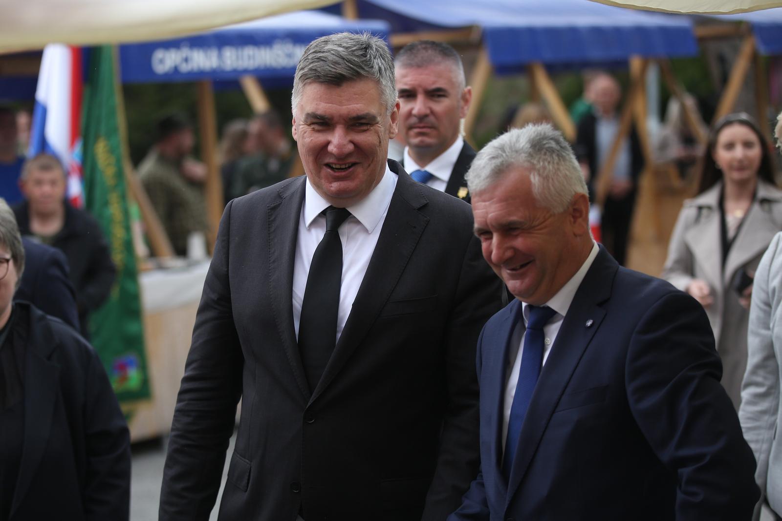 01.05.2024., Budinscina - Predsjednik Republike Hrvatske Zoran Milanovic sudjelovao je na svecanoj sjednici Opcinskog vijeca opcine Budinscina povodom obiljezavanja Dana opcine. Photo: Zeljko Hladika/PIXSELL