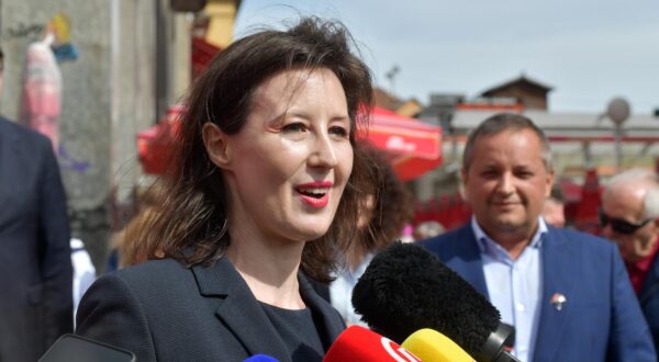 03.04.2024., Zagreb- Predstavljanje kandidata koalicije Rijeke pravde za I. izbornu jedinicu. Dalija Oreskovic. Photo: Sandra Simunovic/PIXSELL