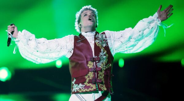 06.05.2024., Malmo, Svedska - Hrvatski predstavnik na Eurosongu Baby Lasagna, pravim imenom Marko Purisic na probi u Malmo Areni uoci prve polufinalne veceri Eurosonga.  Photo: Sanjin Strukic/PIXSELL