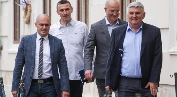 07.05.2024., Zagreb - Sastanak Domovinskog pokreta i HDZ-a u Banksim dvorima o formiranju nove vlade. Photo: Luka Stanzl/PIXSELL