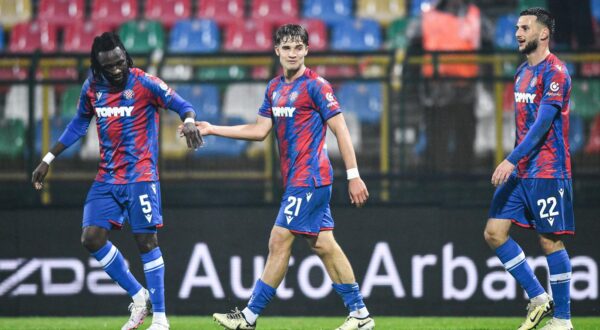 09.03.2024., Velika Gorica - Utakmica 26. kola HNL-a NK Gorica - HNK Hajduk. Rokas Pukstas, Ismael Jean Chester Diallo, Leon Dajaku Photo: Josip Regovic/PIXSELL