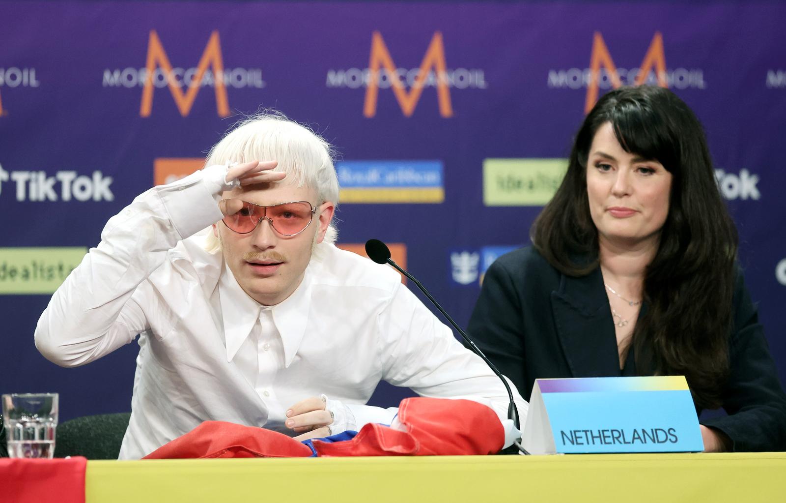 10..05..2024. Svedska - Malmo, Arena. Konferencija za medije svih izvodjaca koji su prosli u finalni dio Eurosonga. Netherlands: Joost Klein - Europapa. Photo: Sanjin Strukic/PIXSELL