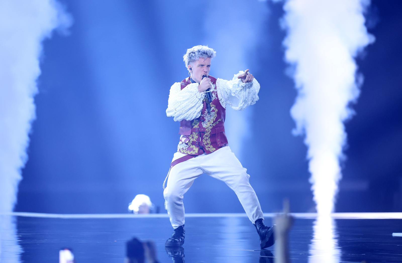10.05.2024., Malmo, Svedska - Generalna proba uoci sutrasnje velike finalne veceri Eurosonga. Predstavnik Hrvaske Baby Lasagna s pjesmom Rim Tim Tagi Dim. Photo: Sanjin Strukic/PIXSELL