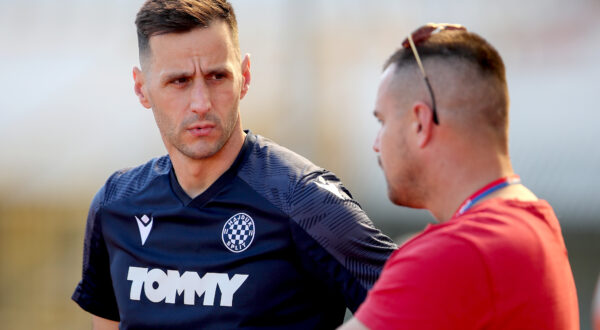14.04.2024., stadion Poljud, Split - SuperSport HNL, 30. kolo, HNK Hajduk - NK Osijek. Nikola Kalinic Photo: Sime Zelic/PIXSELL