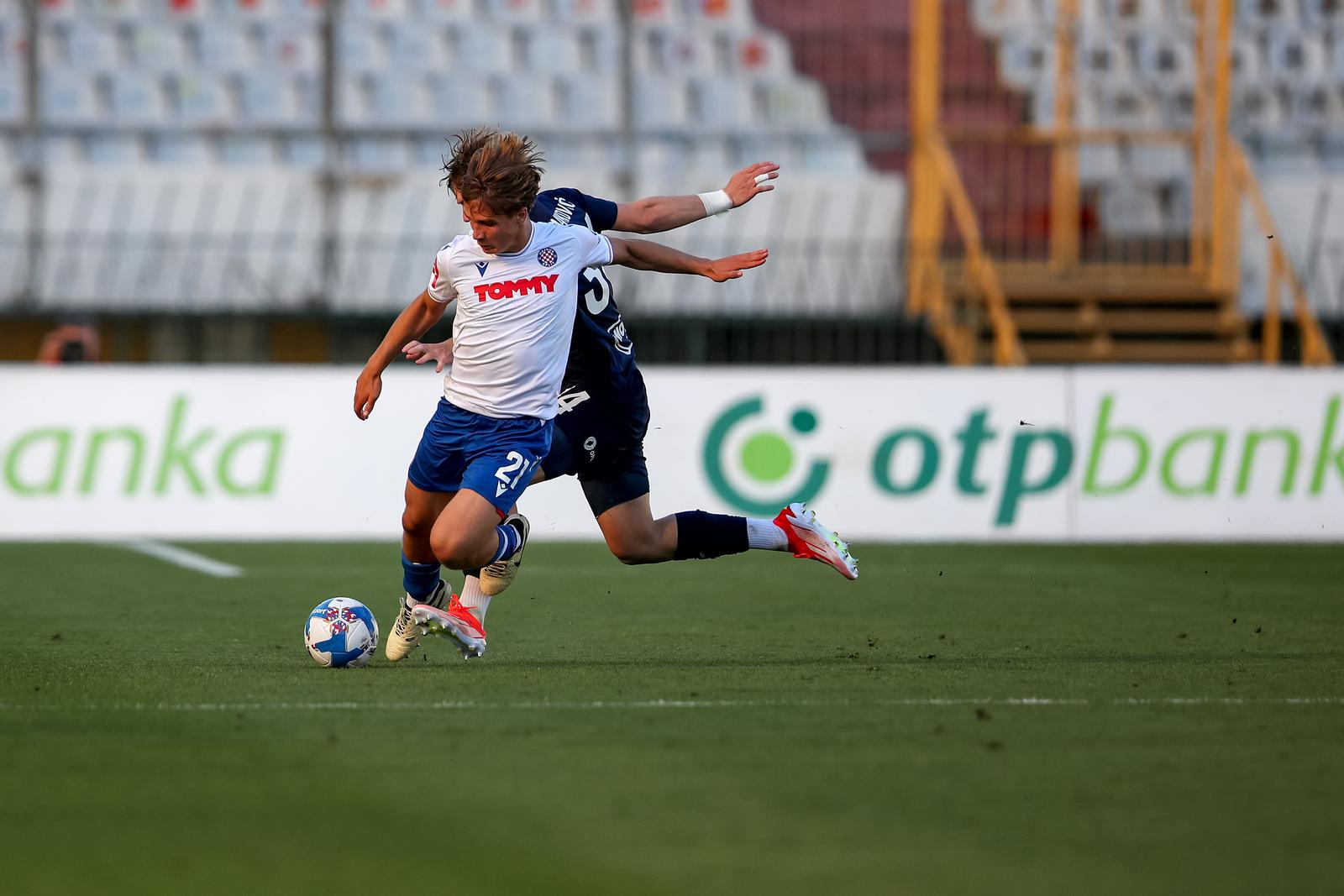 14.04.2024., stadion Poljud, Split - SuperSport HNL, 30. kolo, HNK Hajduk - NK Osijek. Rokas Pukštas Photo: Sime Zelic/PIXSELL
