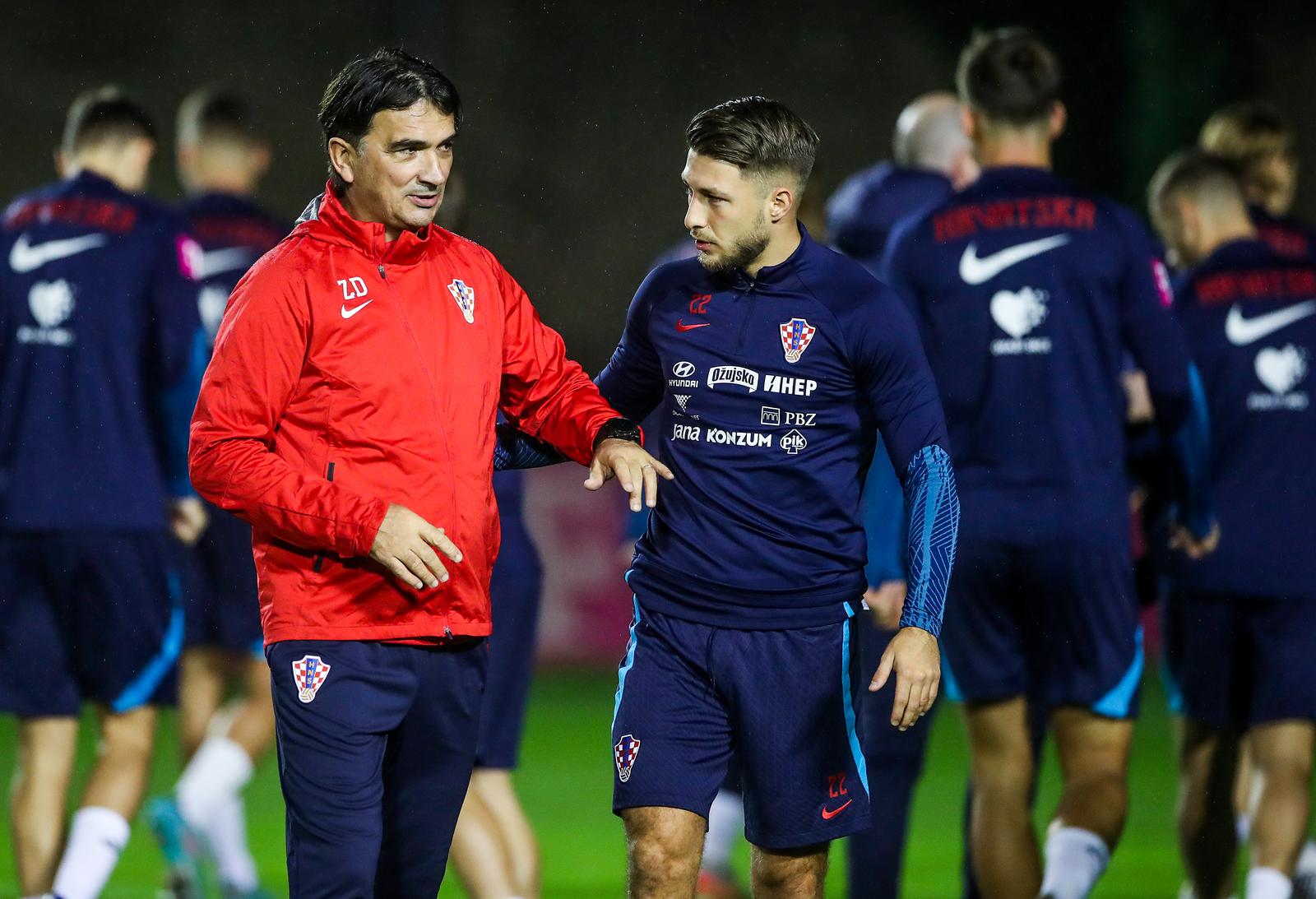 14.11.2023.., Zagreb - Nogometna reprezentacija odradila trening na terenu Hitrec Kacijan.  Photo: Slavko Midzor/PIXSELL