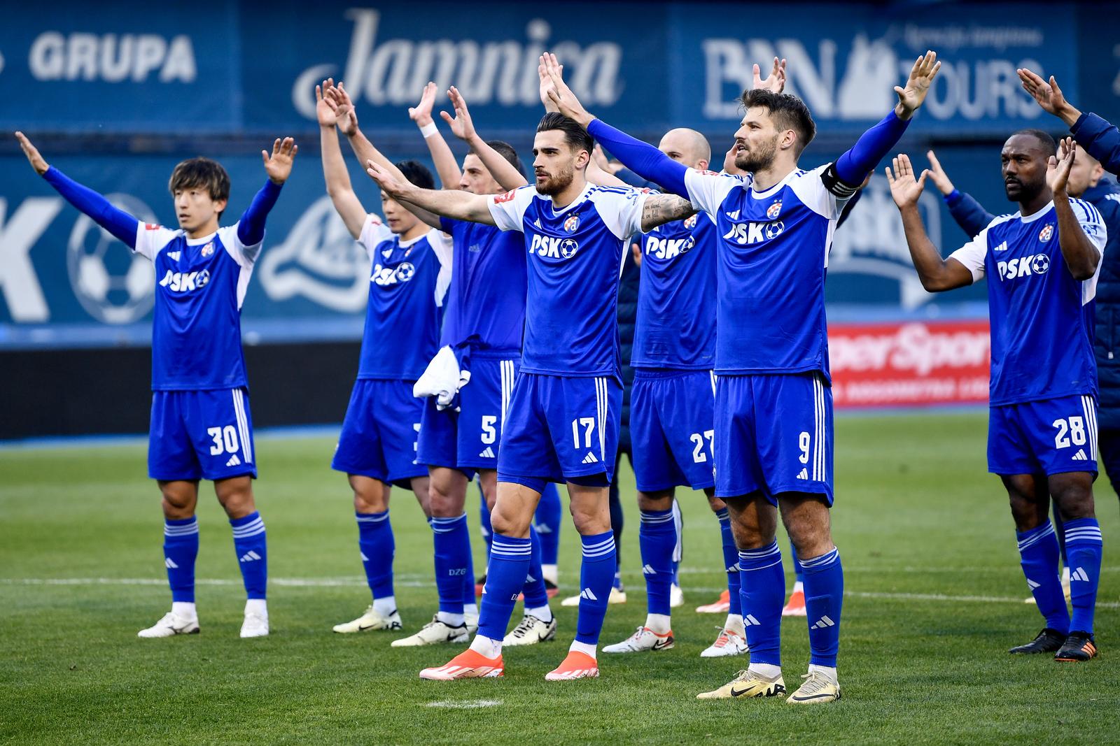 17.04.2024., stadion Maksimir, Zagreb - SuperSport HNL, 05. kolo, GNK Dinamo - NK Varazdin. Sandro Kulenovic, Bruno Petkovic Photo: Josip Regovic/PIXSELL