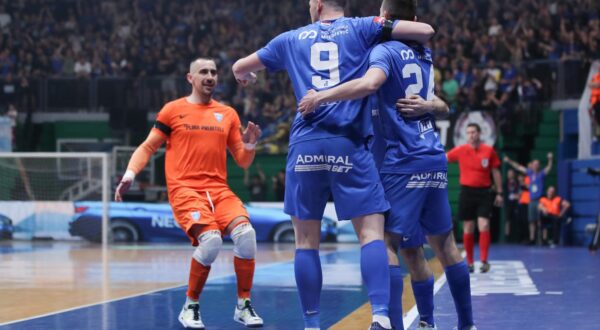17.05.2024., KC Drazen Petrovic, Zagreb - 5. utakmica finala HMNL, Futsal Dinamo - Olmissum. Photo: Luka Batelic/PIXSELL
