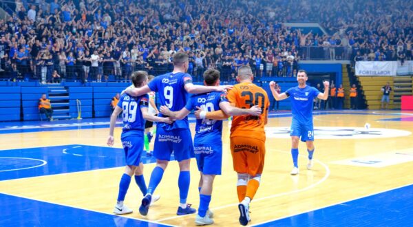 17.05.2024., KC Drazen Petrovic, Zagreb - Peta utakmica finala SuperSport HMNL-a: Futsal Dinamo - MNK Olmissum. Photo: Slaven Branislav Babic/PIXSELL