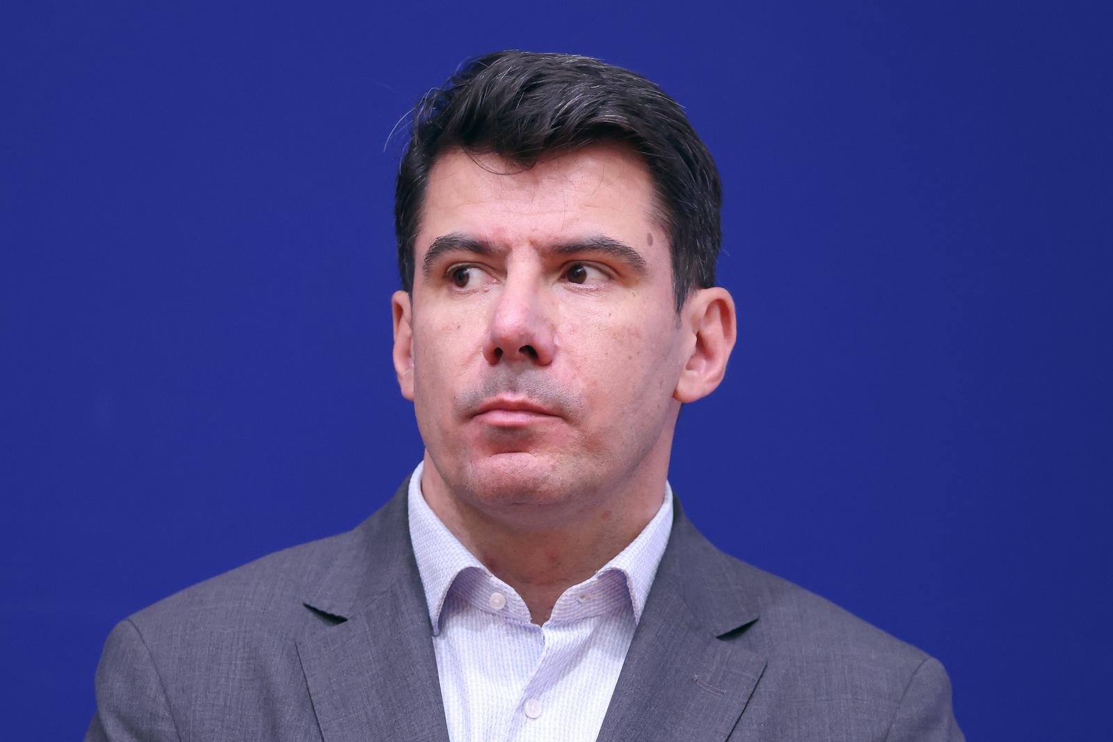 23.05.2024., Zagreb - Na konferenciji za medije odrzanoj u Saboru o temi „Prikupili smo potpise i upucujemo u proceduru odluku o osnivanju istraznog povjerenstva o radu stozera za vrijeme epidemije koronavirusa“ govorili su Nikola Grmoja, Marijan Pavlicek i Jusip Jurcevic. Photo: Patrik Macek/PIXSELL