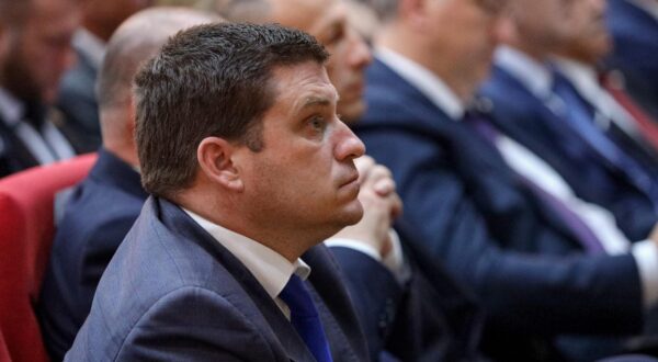 23.05.2024., Gospic - Svecana sjednica Zupanijske skupstine Licko-senjske zupanije na kojoj je nazocio Predsjednik Vlade Republike Hrvatske Andrej Plenkovic Photo: Sime Zelic/PIXSELL