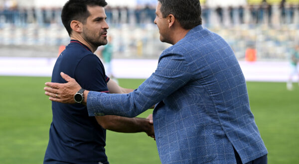 25.05.2024., stadion u Kranjcevicevoj ulici, Zagreb - SuperSport HNL, 36. kolo, NK Lokomotiva - HNK Hajduk. Sinisa Segovic, Silvijo Cabraja

 Photo: Marko Lukunic/PIXSELL