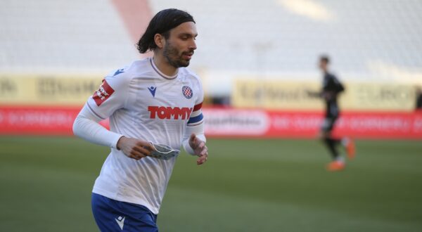 27.04.2024.,Split - SuperSport prva Hrvatska nogometna liga, 32. kolo, HNK Hajduk - NK Rudes. Filip Krovinovic Photo: Ivo Cagalj/PIXSELL