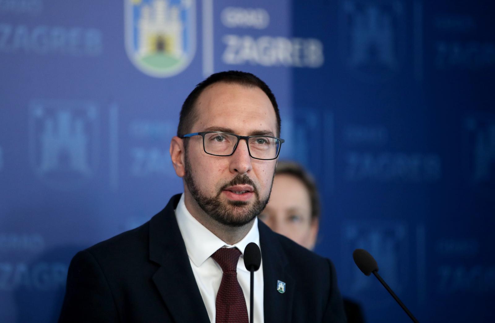 29.05.2024., Zagreb - Gradonacelnik Zagreba Tomislav Tomasevic odrzao je konferenciju za medije u zgradi Gradske uprave na temu Gradske plinare Zagreb opskrba. Photo: Luka Batelic/PIXSELL