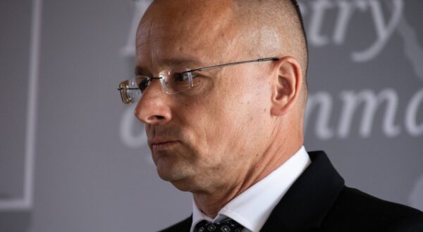 Hungarian Foreign Minister Peter Szijjarto during a joint press conference on Monday April 15, 2024. The Minister for Foreign Affairs Lars Lokke Rasmussen will hold his first bilateral meeting with Hungarian Foreign Minister Peter Szijjarto. The meeting takes place a few months before Hungary takes over the EU presidency on 1 August Copenhagen Eigtveds Pakhus Denmark Copyright: xKristianxTuxenxLadegaardxBergx 2E6A7822,Image: 865038183, License: Rights-managed, Restrictions: imago is entitled to issue a simple usage license at the time of provision. Personality and trademark rights as well as copyright laws regarding art-works shown must be observed. Commercial use at your own risk., Credit images as "Profimedia/ IMAGO", Model Release: no, Credit line: Kristian Tuxen Ladegaard Berg / imago stock&people / Profimedia
