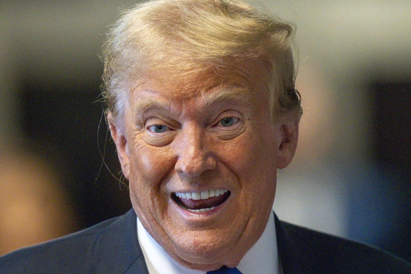 epa11379794 Former U.S. President Donald Trump speaks to the media as the jury is scheduled to continue deliberations in his criminal trial at New York State Supreme Court in New York, New York, USA, 30 May 2024. Jury deliberations in Donald Trump's criminal hush money trial enter a second day. The former president faces 34 felony counts of falsifying business records in the first of his criminal cases to go to trial.  EPA/Steven Hirsch / POOL