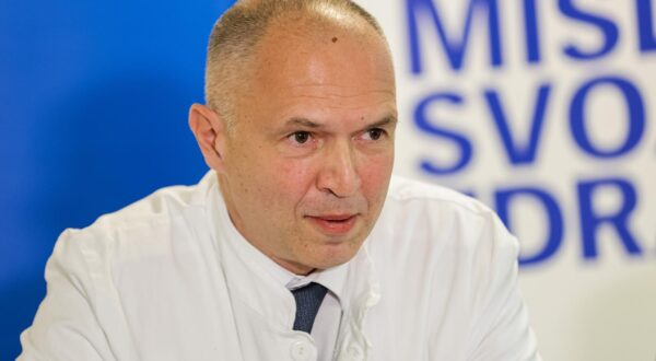 08.12.2023., Zagreb - Konferencija za medije povodom nadolazece rekonstrukcije Klinike za tumore Zagreb KBC Sestre milosrdnice te znacajnog smanjenja listi cekanja na bolnicku dijagnostiku u istoj zdravstvenoj ustanovi. Davor Vagic Photo: Luka Stanzl/PIXSELL