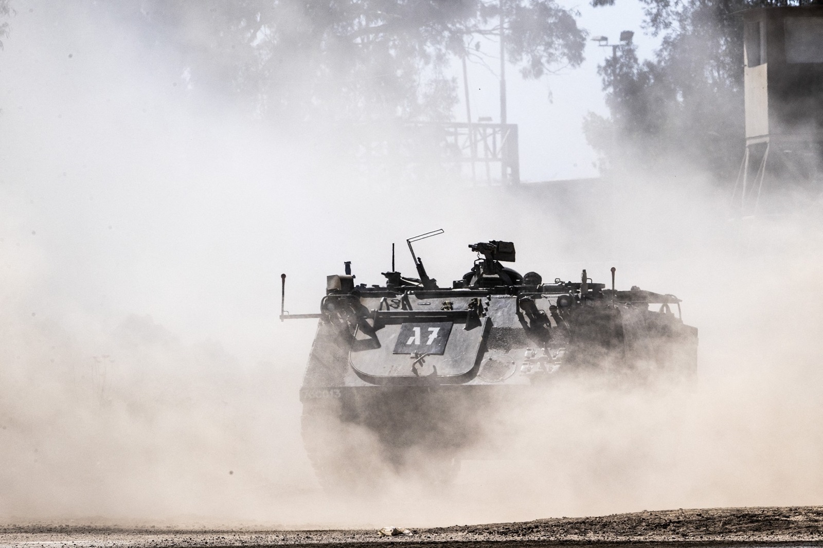 GAZA BORDER - MAY 15: The mobilization of IDF armored units along the Gaza border are seen as the Israeli Defense Forces (IDF) persist with their aerial and ground attacks on Gaza on May 15, 2024. Mostafa Alkharouf / Anadolu/ABACAPRESS.COM,Image: 873242003, License: Rights-managed, Restrictions: , Model Release: no, Credit line: AA/ABACA / Abaca Press / Profimedia
