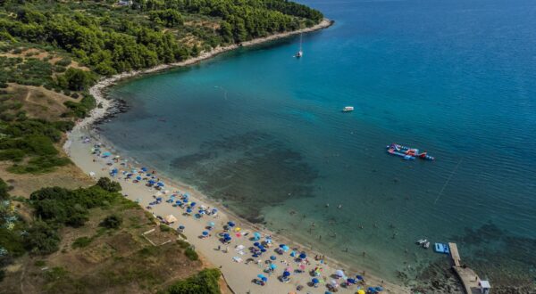 28.07.2023., Korcula Uvala Vela Przina - Vela Przina se nalazi u majesty Lumbarda na samom istoku otoka Korcule. Photo: Zvonimir Barisin/PIXSELL