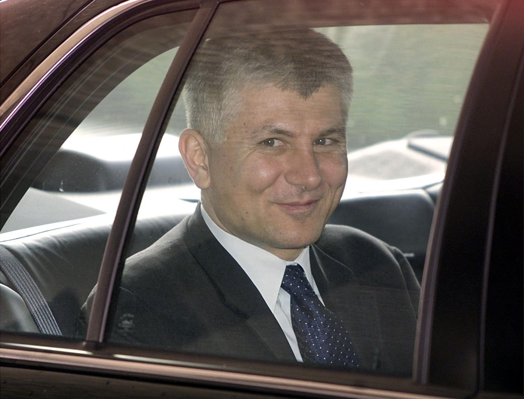 Serbian Prime Minister Zoran Djindjic arrives at the State Department 22 March 2001 for a closed door meeting with US Secretary Colin Powell. Powell and Djindjic are expected to discuss bilateral relations between their countries.,Image: 69069949, License: Rights-managed, Restrictions: , Model Release: no, Credit line: PAUL J. RICHARDS / AFP / Profimedia