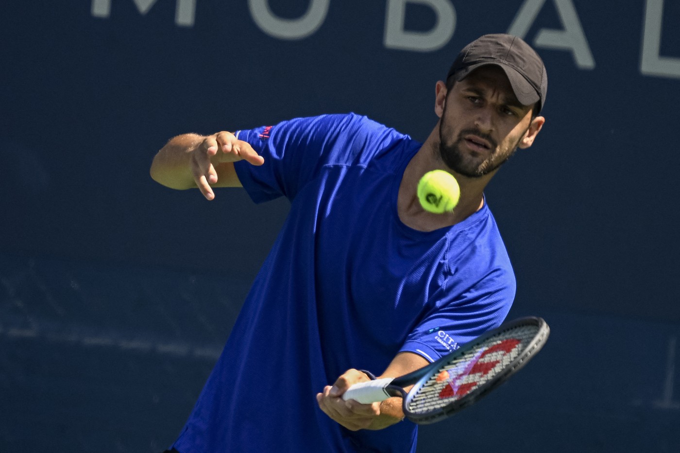 WASHINGTON DC, UNITED STATES - JULY 31 : Daniel Evans (not seen) of England and Sir Andy Murray (not seen) of England are in action against Austin Krajicek (not seen) of United States and Mate Pavic of Croatia during the men's doubles match on third day of The Mubadala Citi DC Open Tennis Tournament in Washington DC at Rock Creek Park on July 31, 2023 in Washington DC, United States. Celal Gunes / Anadolu Agency,Image: 793322563, License: Rights-managed, Restrictions: , Model Release: no, Credit line: Celal Gunes / AFP / Profimedia