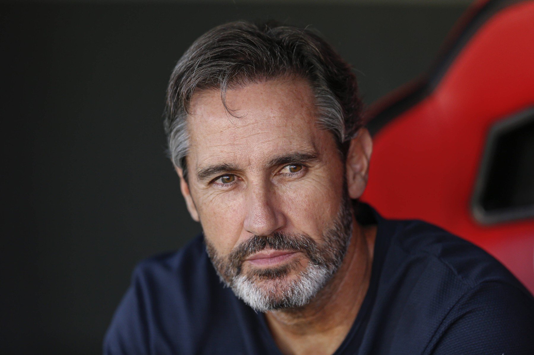 ESP: Sevilla FC-UD Almeria. La Liga EA Sports. Date 7 UD Almeria head coach Vicente Moreno during the La Liga match between Sevilla FC and UD Almeria played at Sanchez Pizjuan Stadium on September 26 in Sevilla, Spain. kpng Copyright: xAntonioxPozox/xPRESSINPHOTOx AP_230926_146,Image: 809043950, License: Rights-managed, Restrictions: Credit images as "Profimedia/ IMAGO", Model Release: no, Credit line: Antonio Pozo / PRESSINPHOTO / imago sportfotodienst / Profimedia